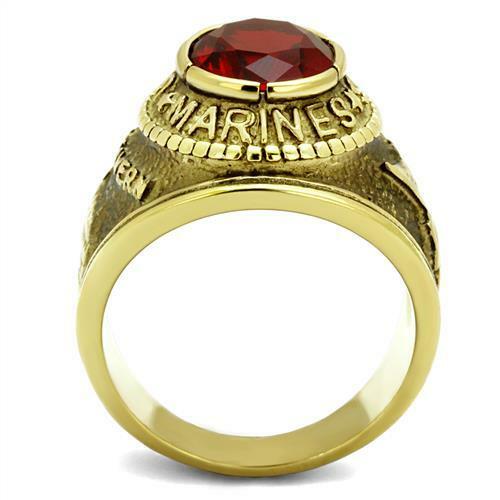 United States US Marine Corps Ring USMC Military Rings Surplus of Silver & Gold