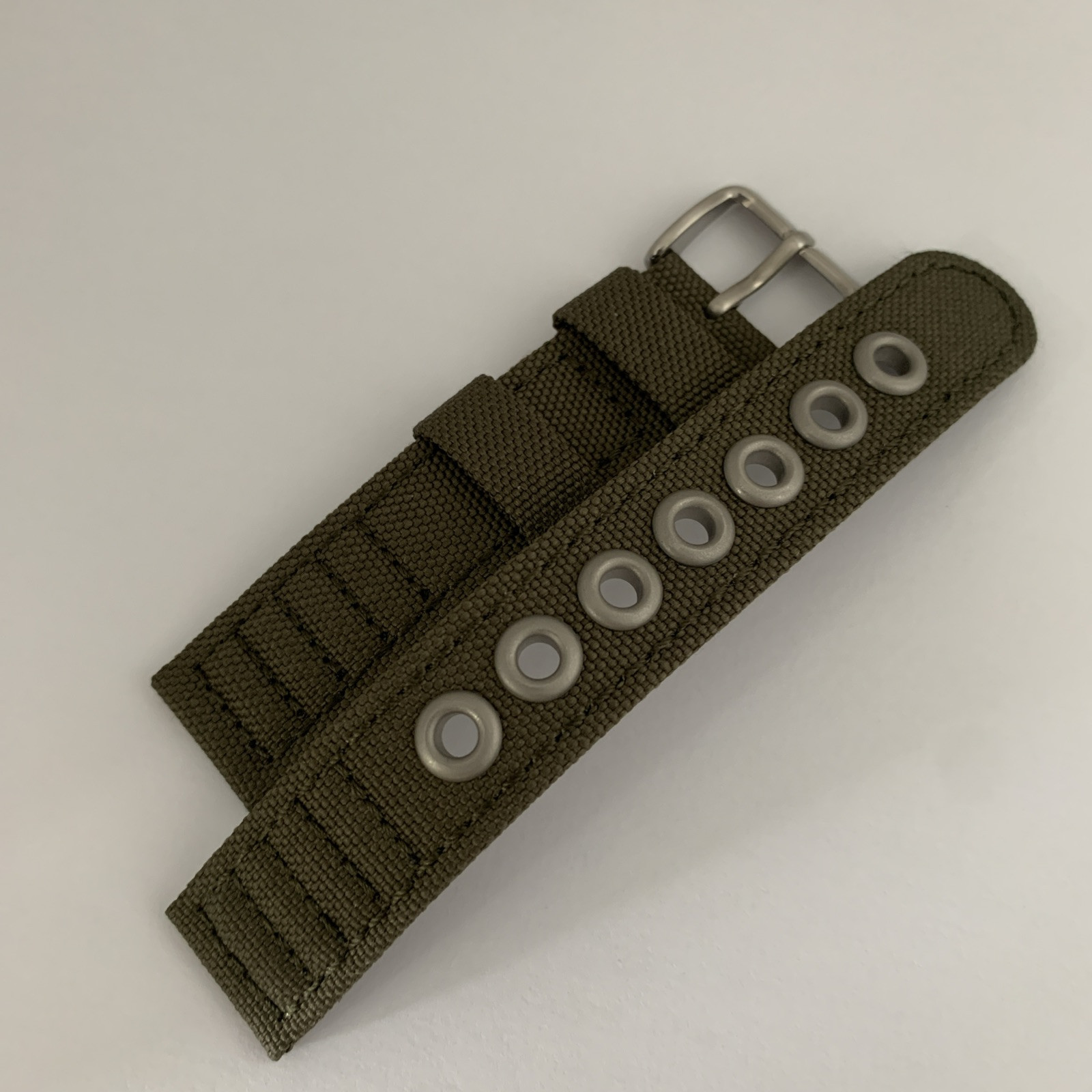 Genuine Citizen 18mm Green Canvas Watch Strap For BM8180-03E Military Watches