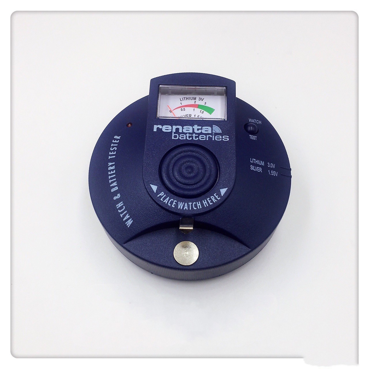 Watch Movement and Battery Tester Analog Gauge Lithium 3V Silver 1.55V Test