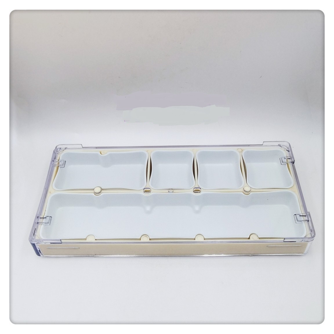 Plastic Watch Parts Storage Box Organizer Watchmakers Repair Tools Storage Tray
