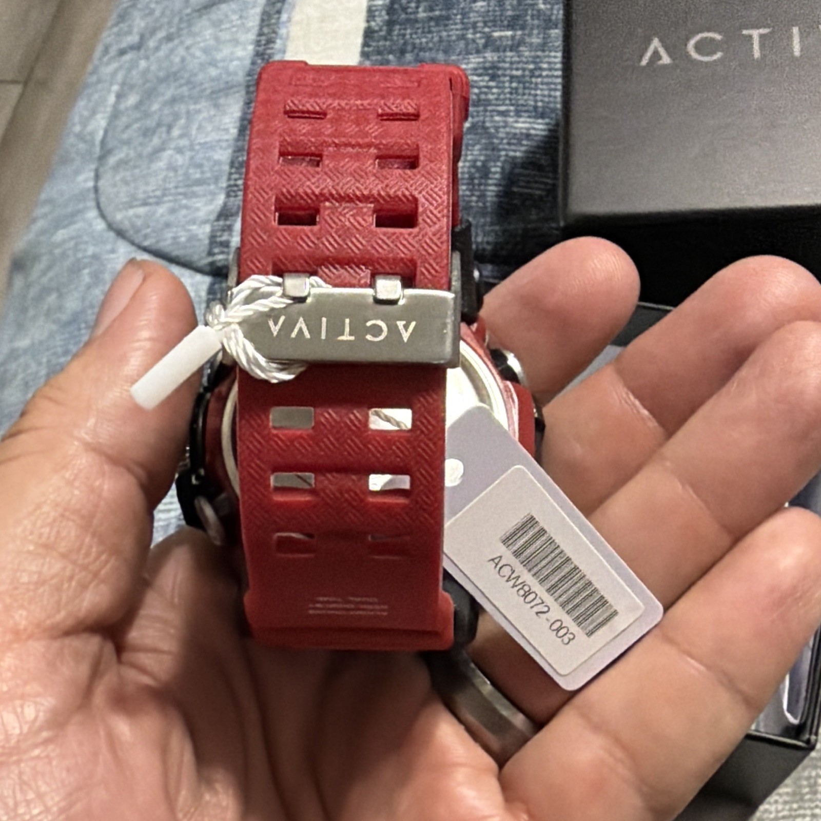 Activa X Invicta Digital Men’s Watch – 49mm. Red (ACW8072-003) NIB