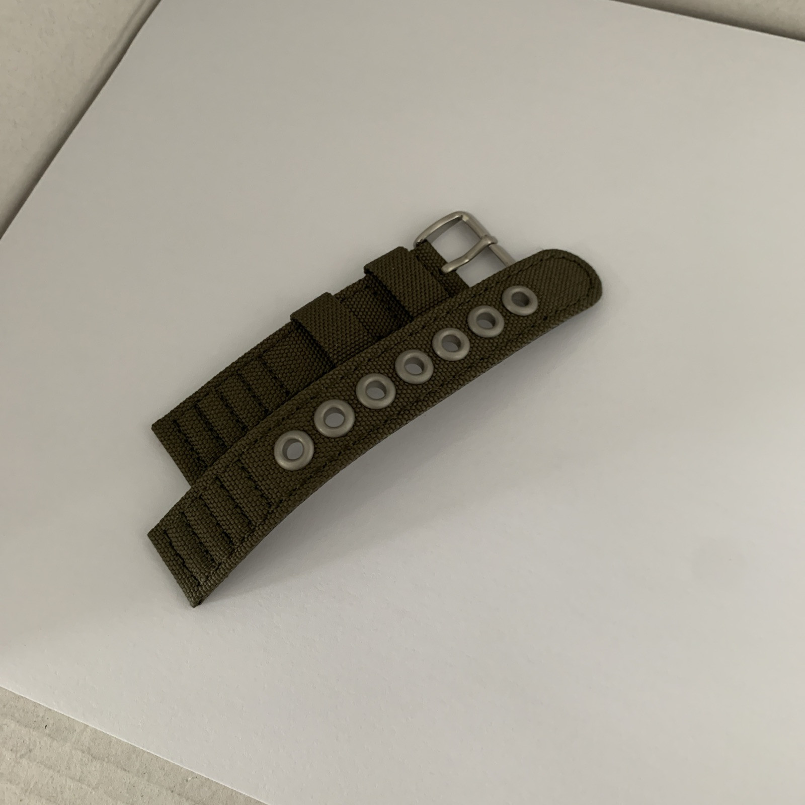 Genuine Citizen 18mm Green Canvas Watch Strap For BM8180-03E Military Watches