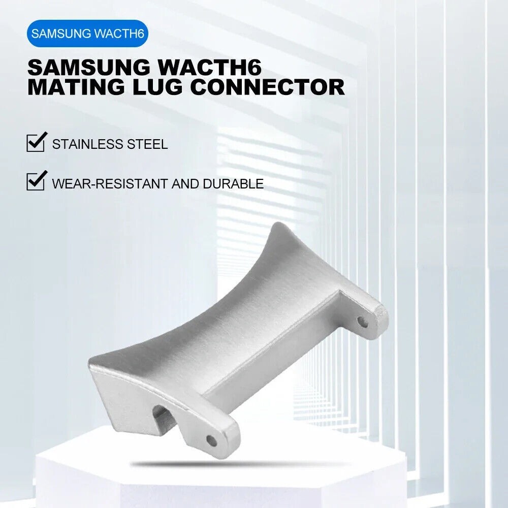 2Pcs/Kit Fit For Samsung Watch 4 5 6 22/20mm Steel Quick Adapter Metal Connector