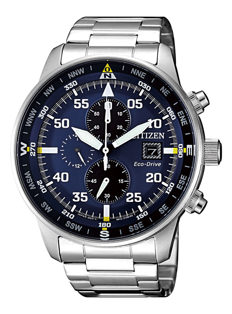 Citizen Chrono Aviator Men’s Eco Drive Chronograph Watch – CA0690-88L NEW