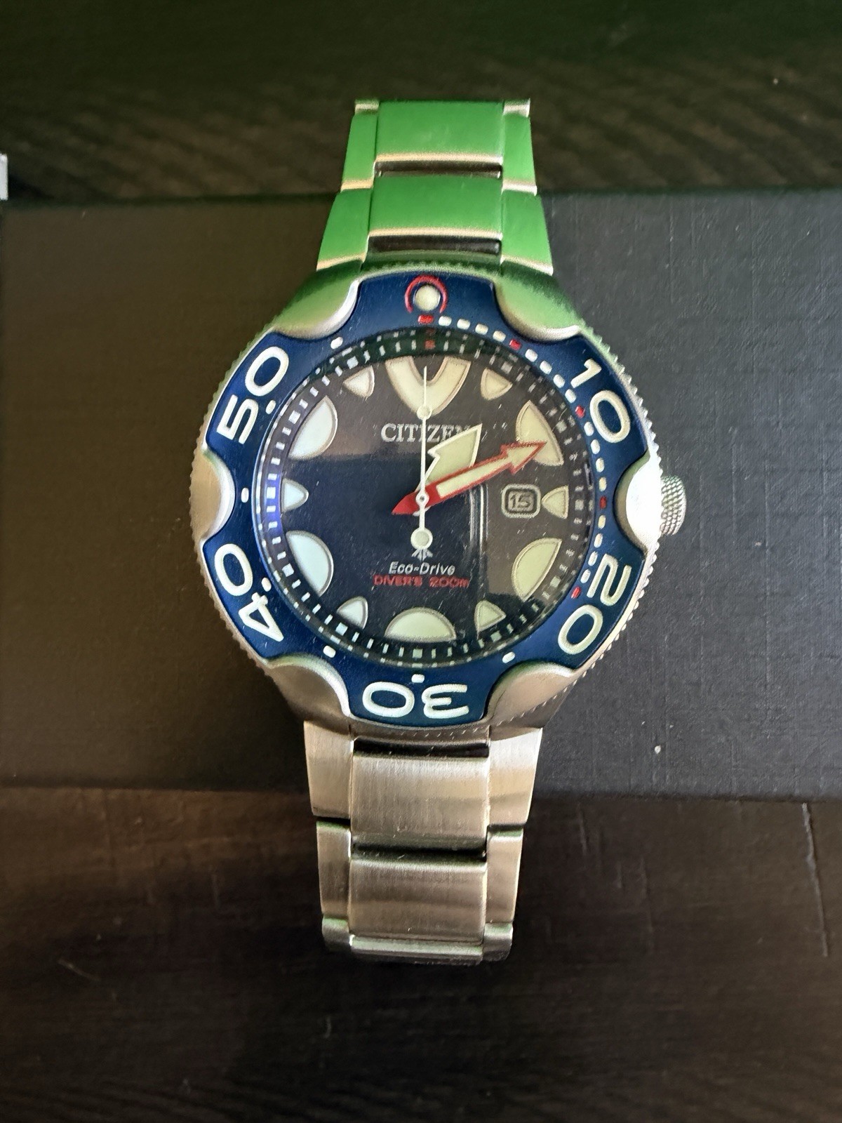 Citizen Promaster Eco-Drive Diver’ 200m Killer Whales Blue Dial Watch BN0231-52L
