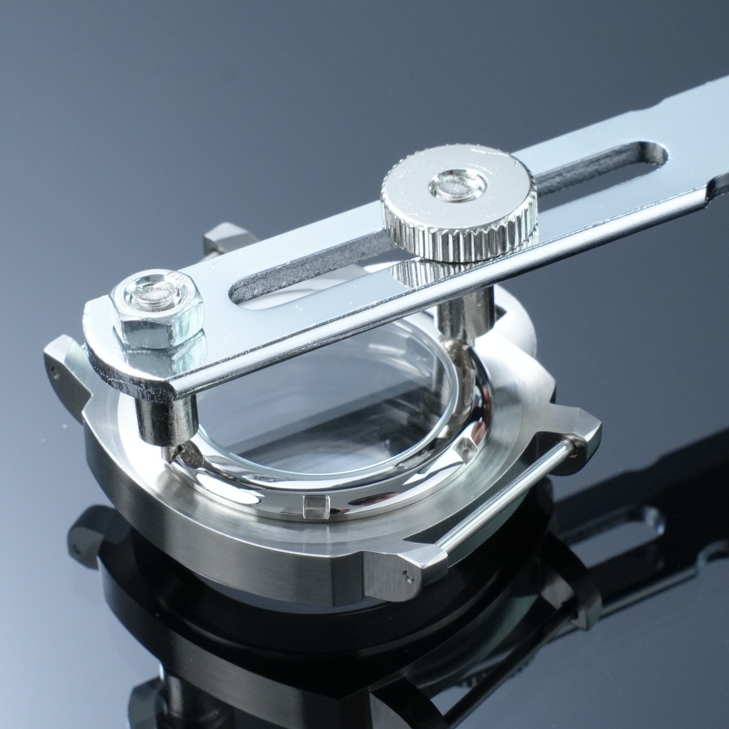 For NH35 NH36 Movement Solid Stainless Steel Watch Case with Sapphire Crystal