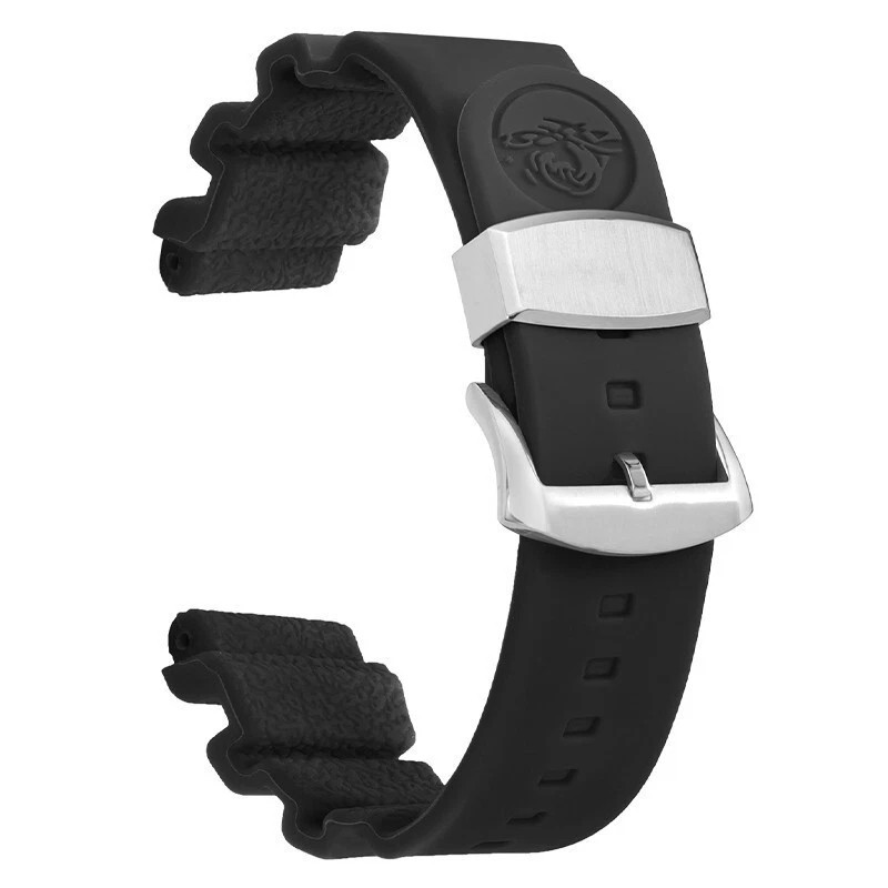 20mm-22mm for SEIKO Prospex BLACK SRP779 SRPC91 Silicon Rubber Watch Band.