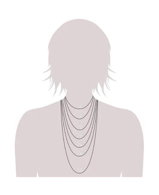 10K Solid White Gold Box Chain Necklace, 0.5mm To 1.0mm Wide