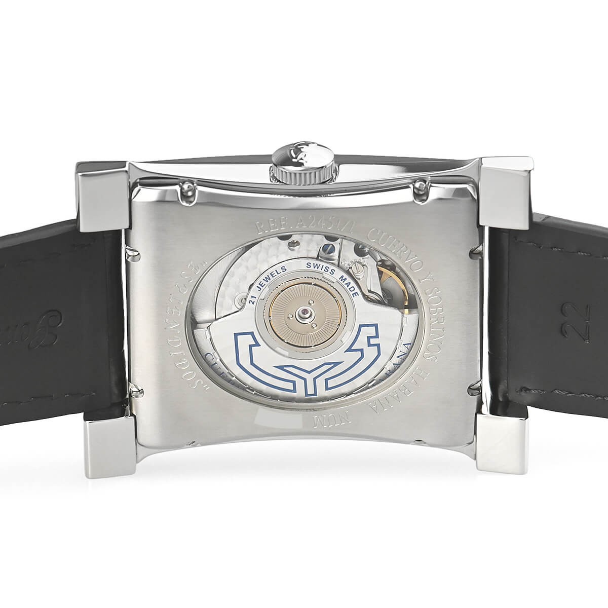 Cuervo y Sobrinos Esplendidos Dual Time A2451/1 Big Date Men’s Watch Serviced