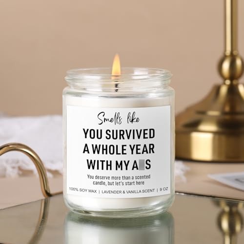 1 Year Anniversary Candle for Boyfriend, Girlfriend, Husband, Wife – 1 Year