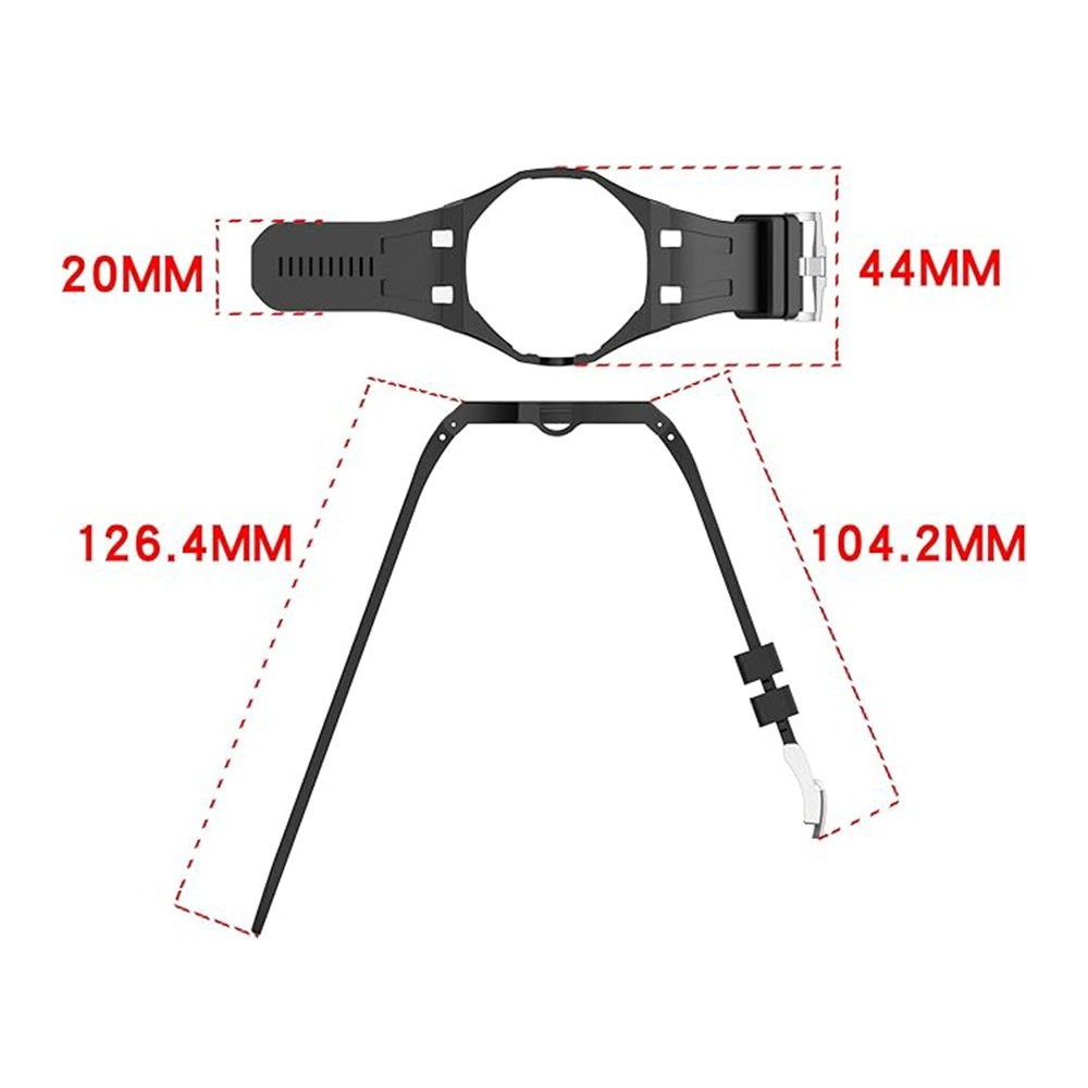 Silicone Strap Case Conversion Kit For Swatch Royal Pop Pocket Watch Band