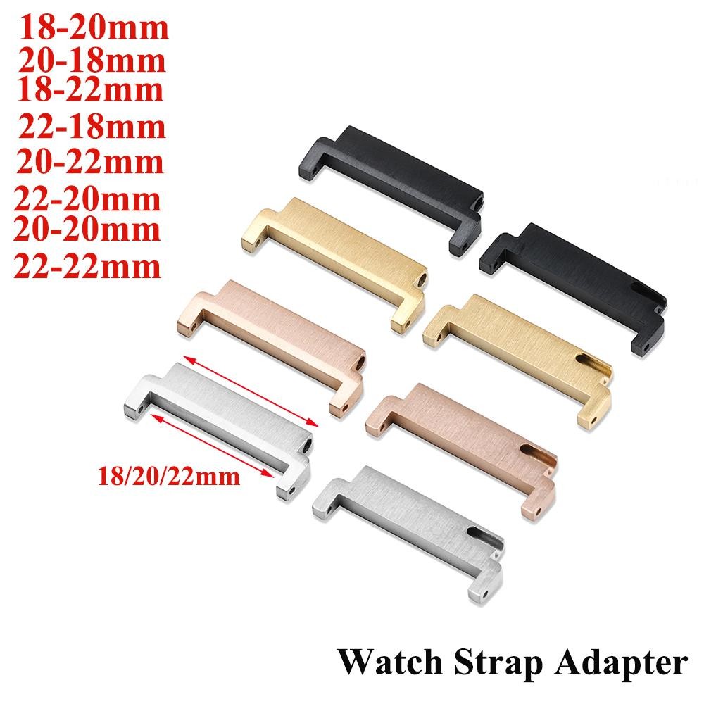 Watch Strap Adapter Pair Quick Release Connectors 18mm to 20mm 22mm 20mm to 22mm