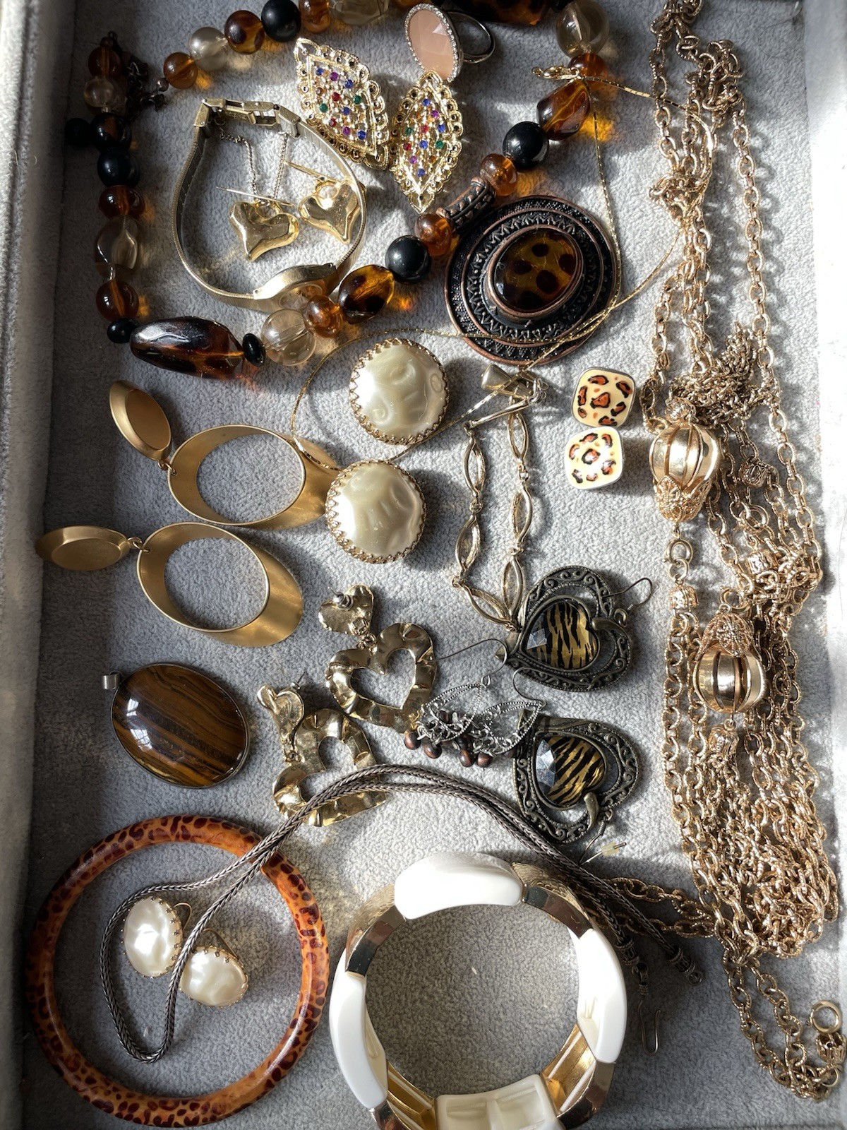 Vintage Modern Jewelry Lot EXact Pieces Boho Art Deco Mix