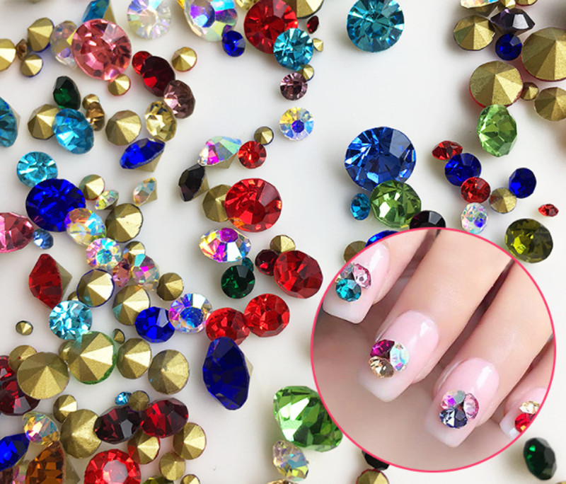 Wholesale Top Quality Czech Glass Crystal Rhinestones Round Pointed Foiled Back
