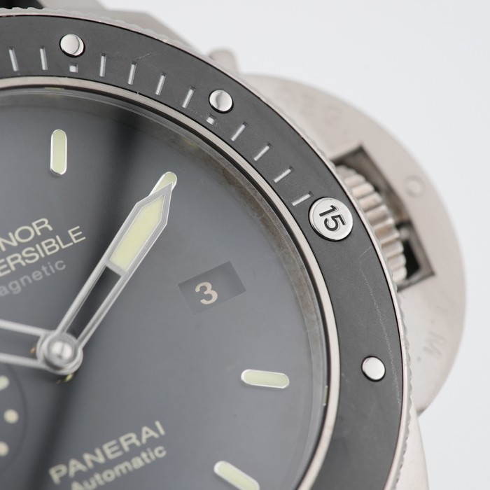 OFFICINE PANERAI Submersible 1950 Amagnetic 3-Day Automatic Titanium 47mm PA…
