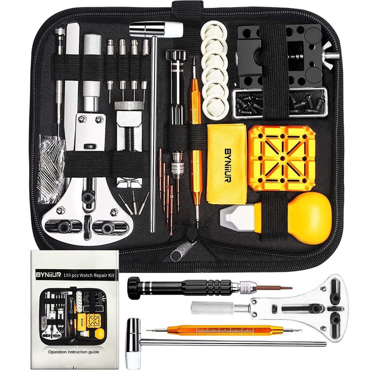 Watch Link Removal Kit & Repair Tools Set, Case Opener, Battery Replacement, Car