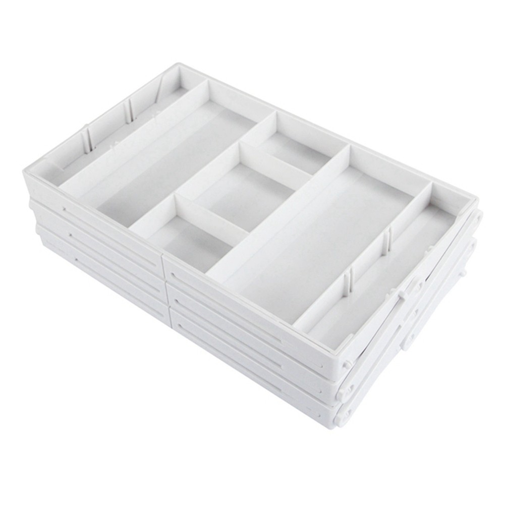 Jewelry Display Holder White Foldable Kitchen Storage Box for Jewelry and 8937
