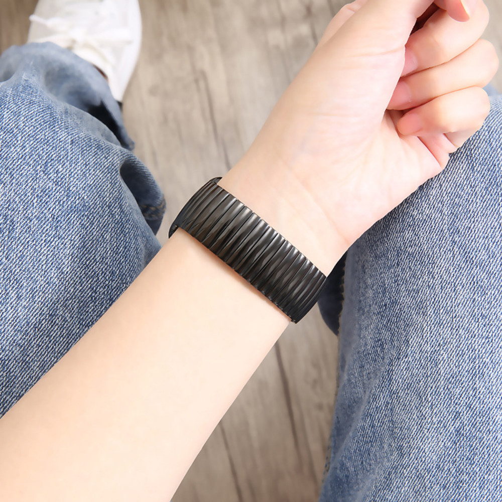 One-Piece Stainless steel Expander stretch metal watch Strap band16/18/20/22mm