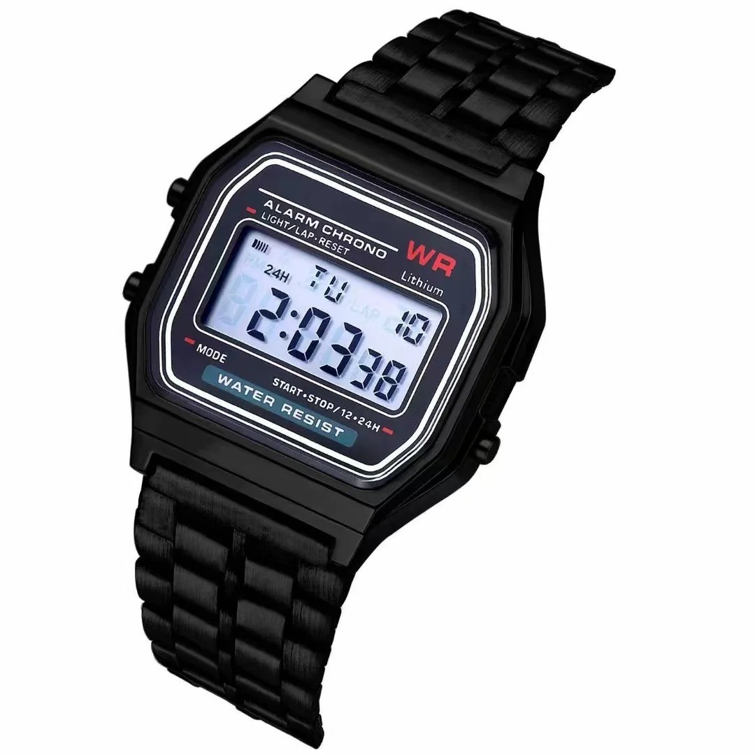 F 91W Classic Digital Resin Strap Watch Stopwatch Chronograph Sport Unisex Men*