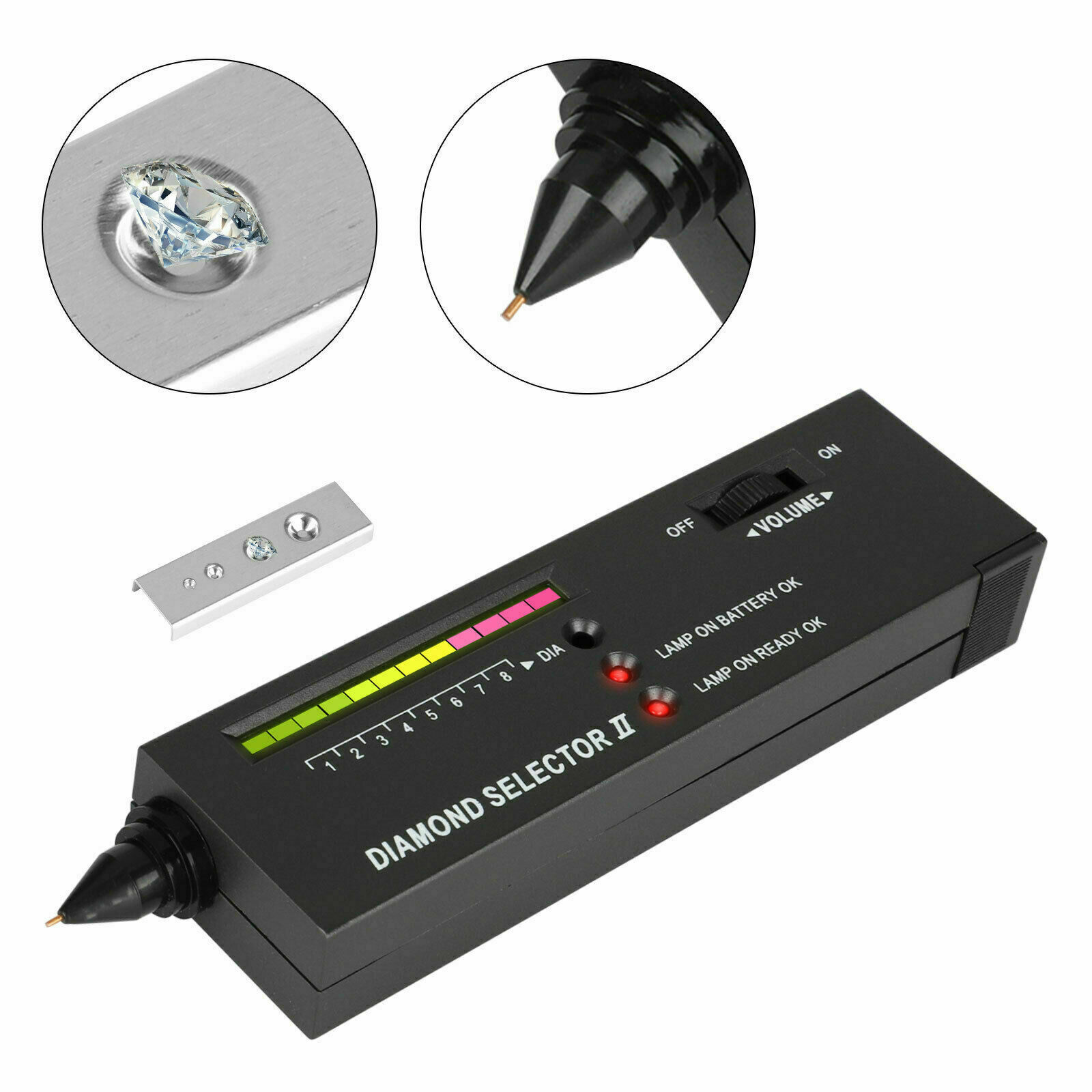 Gold Silver Diamond Tester Selector Gemstone Testing Kit Digital Electronic Tool