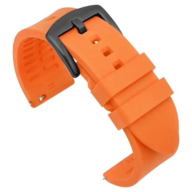 18mm 20mm 22mm Soft Silicone Watch Band Divers Replacement Strap Quick Release