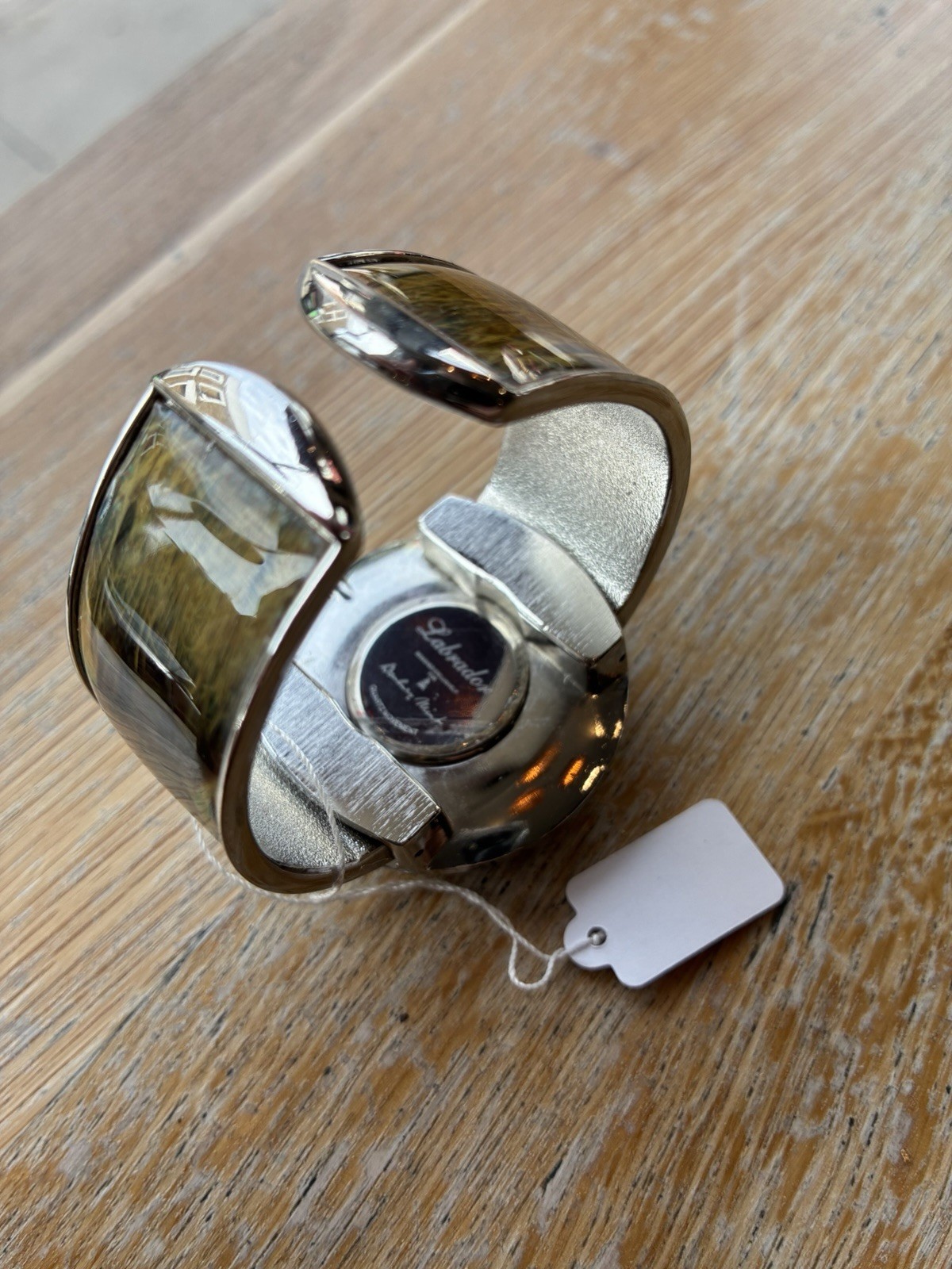 Danbury Mint Labrador Retriever Quartz Watch Silver Tone Dog Lover Collectible