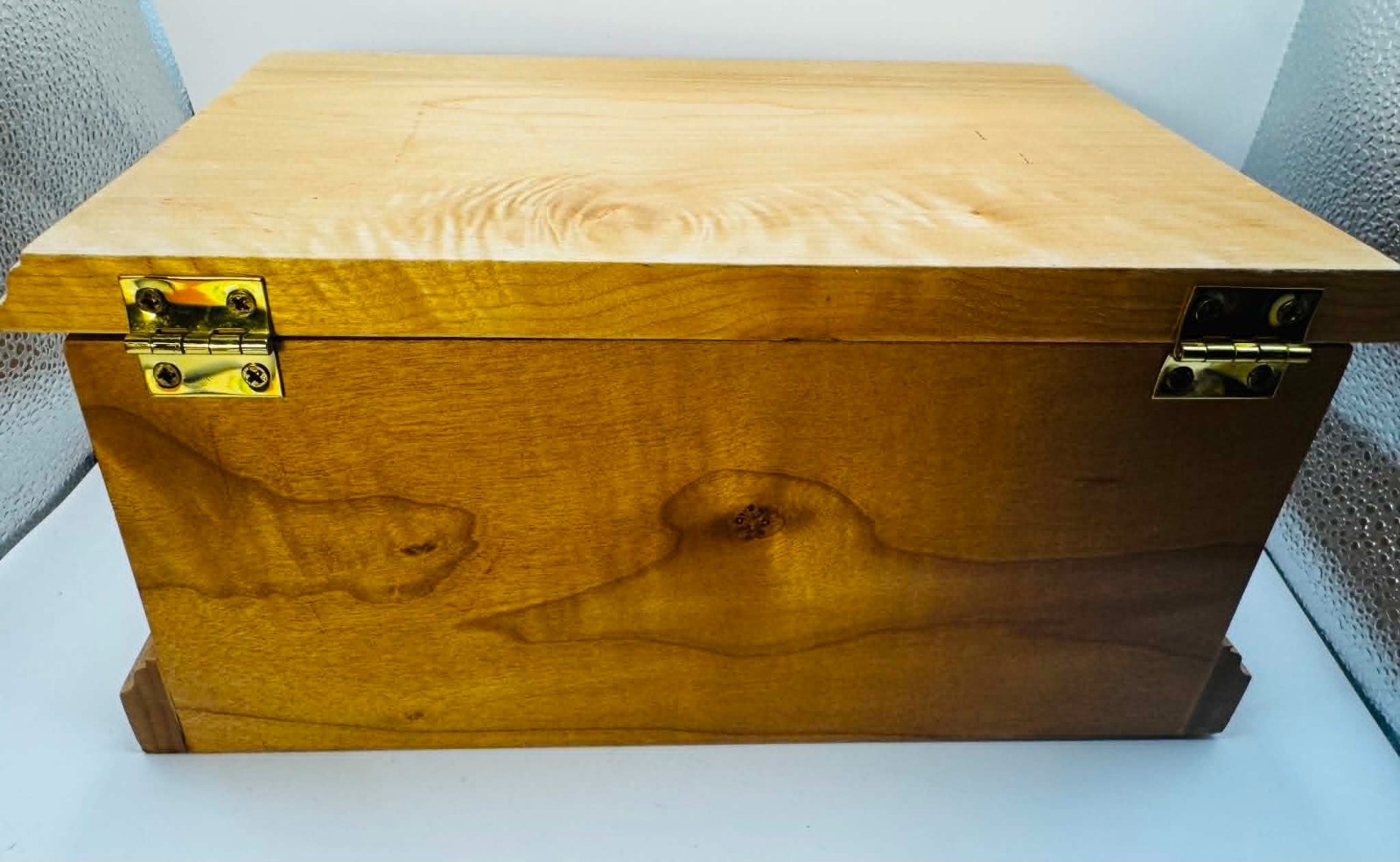 Large Wooden Jewelry Box organizer Authentic Beautiful Condition