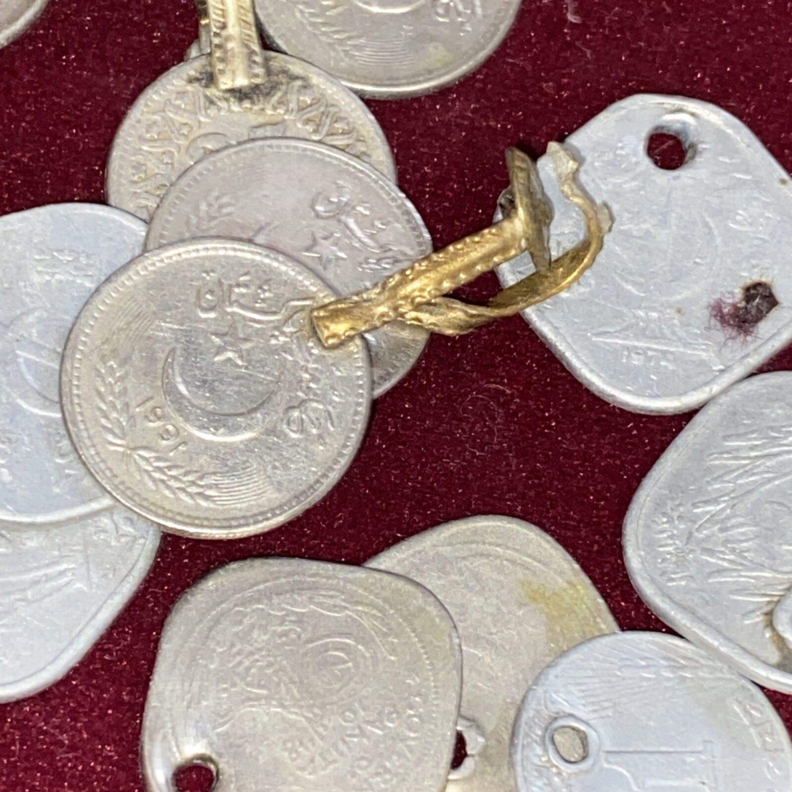 Lot Of More Than 50 Antique Pakistan Tribal Coin Amulet Pendant Islamic