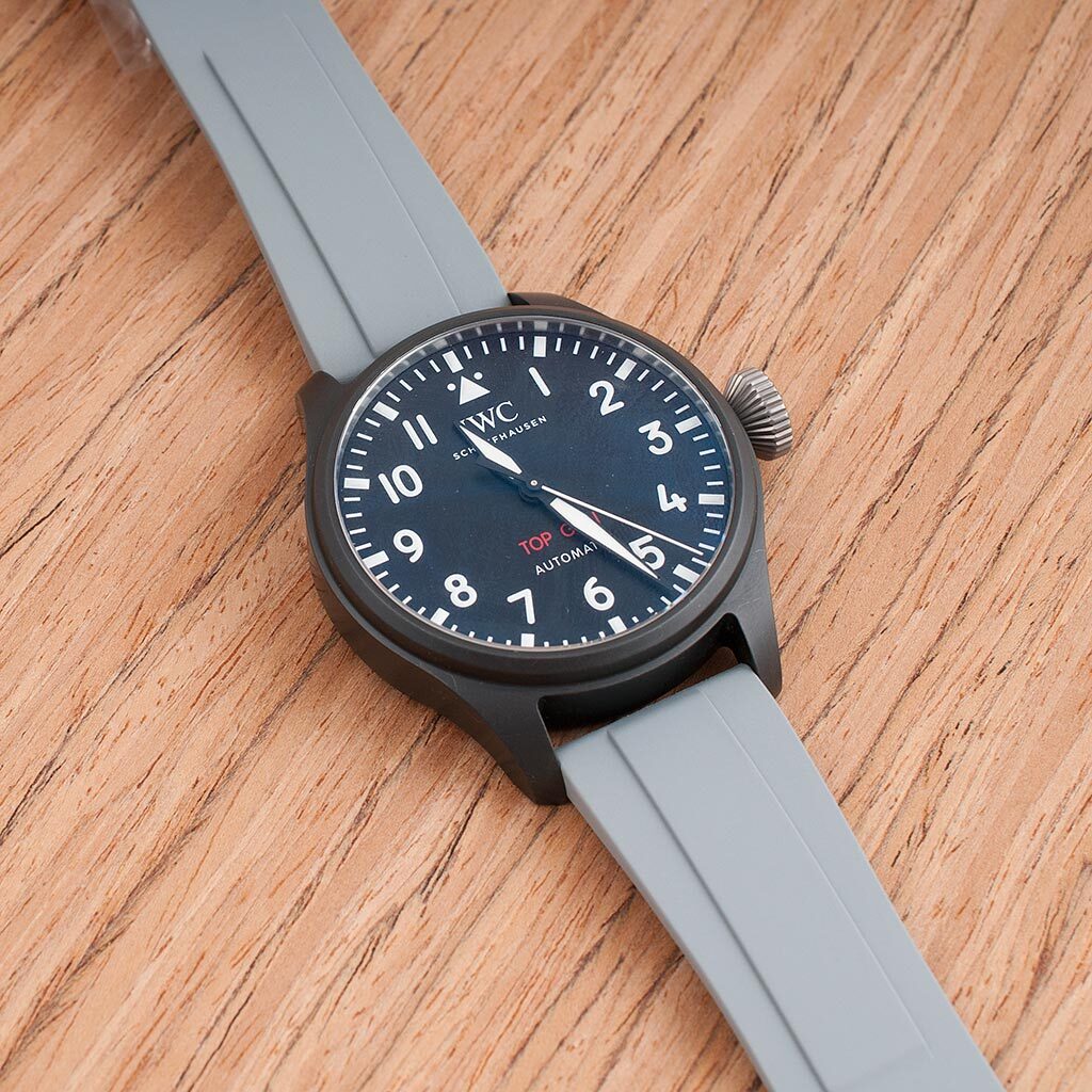 Deployant FKM Rubber Quick Release Watch Straps fits Omega Tag Heuer deployment