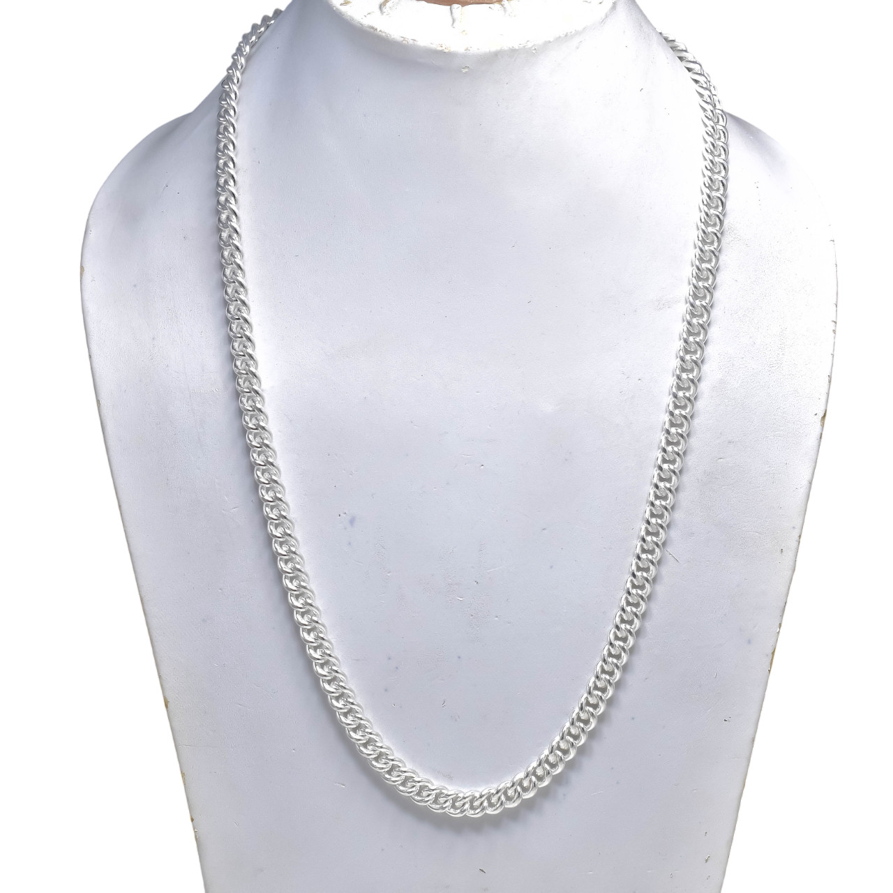 Solid 925 Sterling Silver Cuban Curb Chain Necklace Solid & Heavy Version