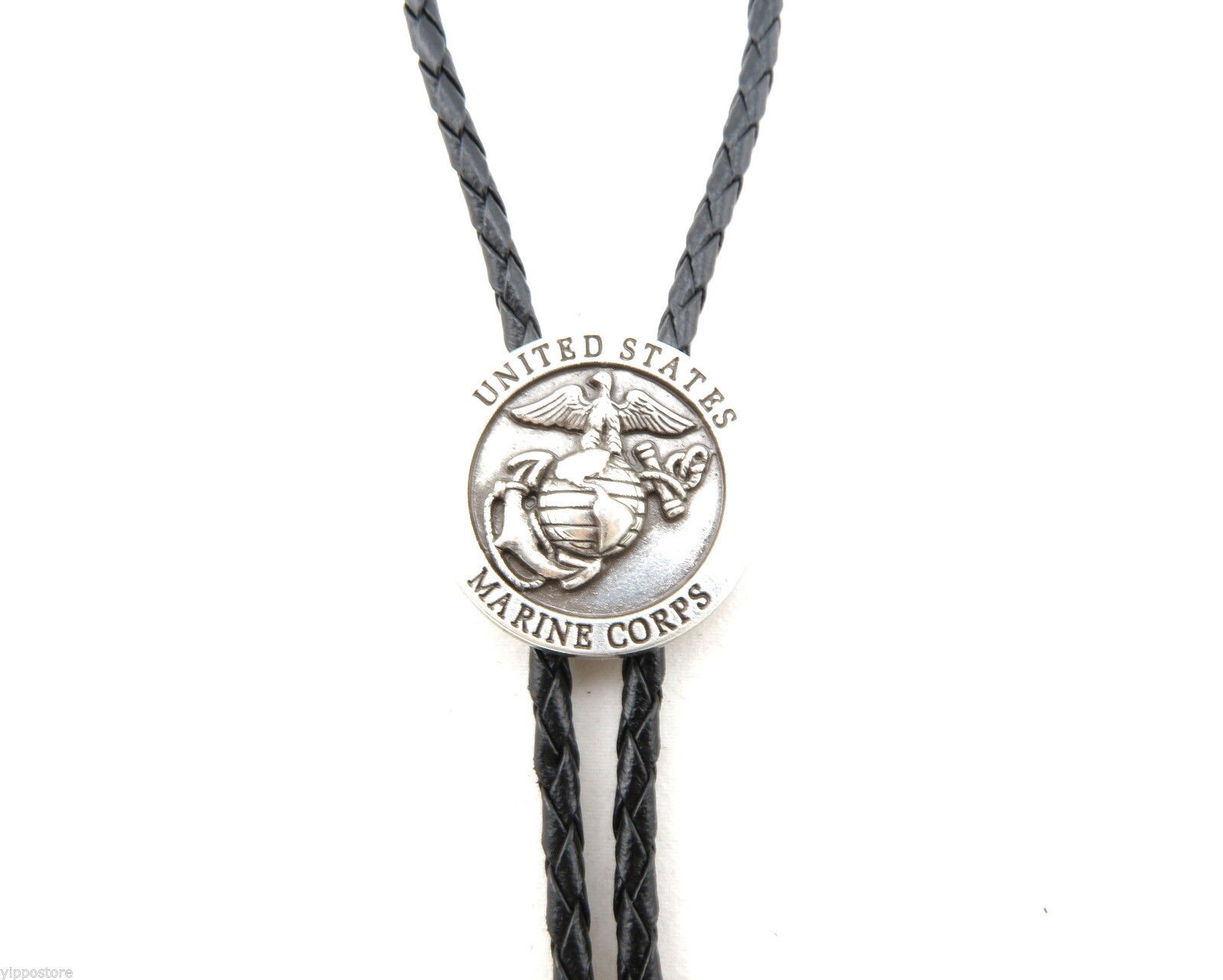 United States USMC Marine Corps Western Cowboy Rodeo Bolo Tie