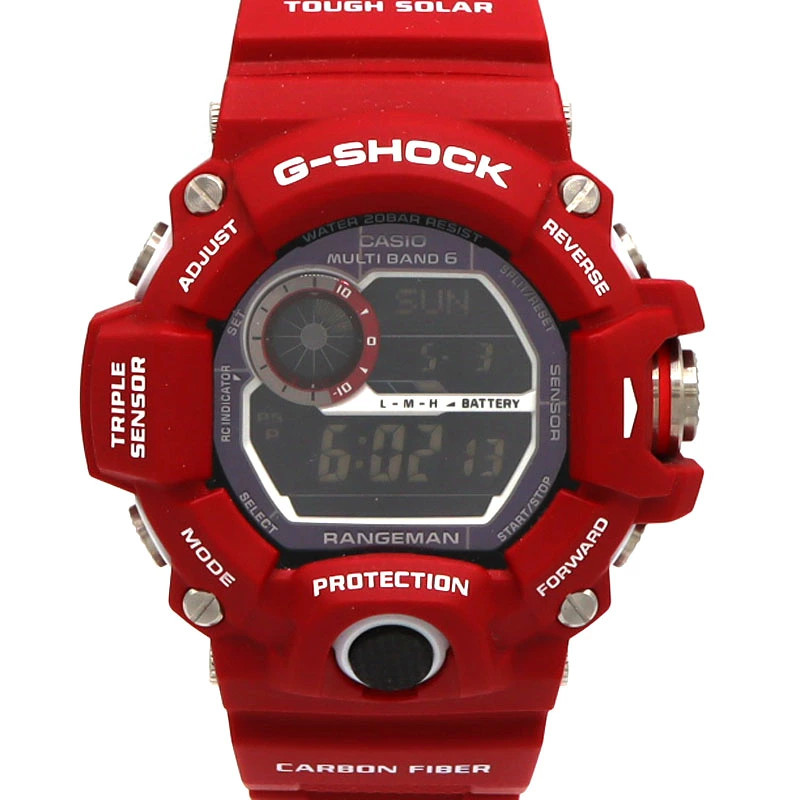Casio GW 9400RDJ 4JR G SHOCK Rangeman Men in Rescue Red Men’s Tough Solar Watch