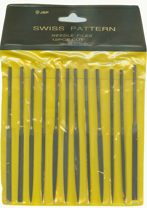 NEEDLE FILES SWISS PATTERN, CUT #2 (Medium) SET OF 12 Assorted shapes(fl2)