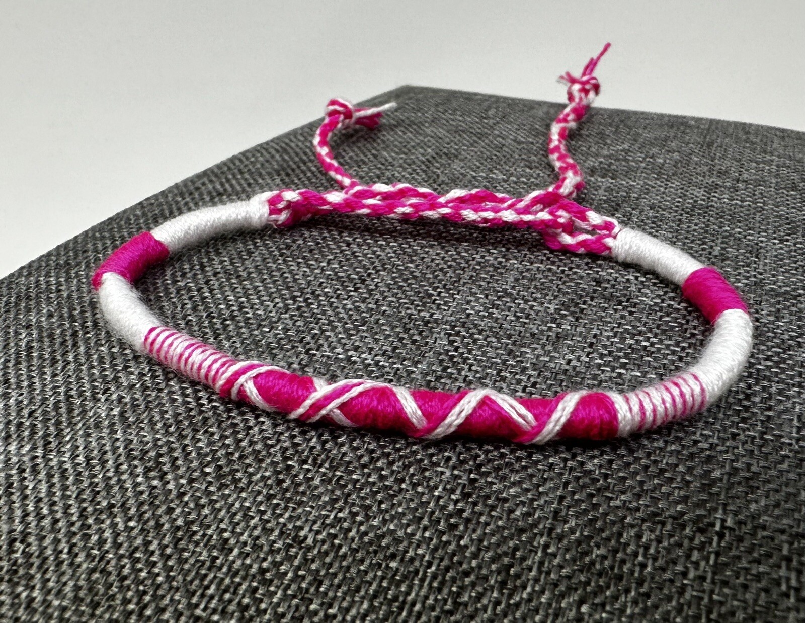 Handmade Adjustable Braided Bracelet – Black White & Multicolor Unisex Gift