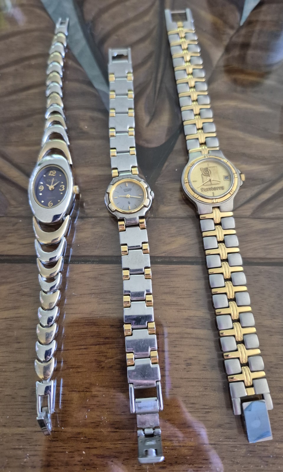Watchmaker Special BULOVA Citizen Guess. THREE WATCHES None Tested. Need Battery