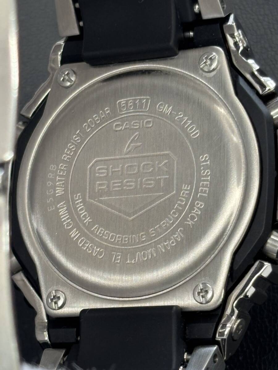 Very Good Condition With Box G-SHOCK GM-2110D-7AJF Metal Covered Metal Band