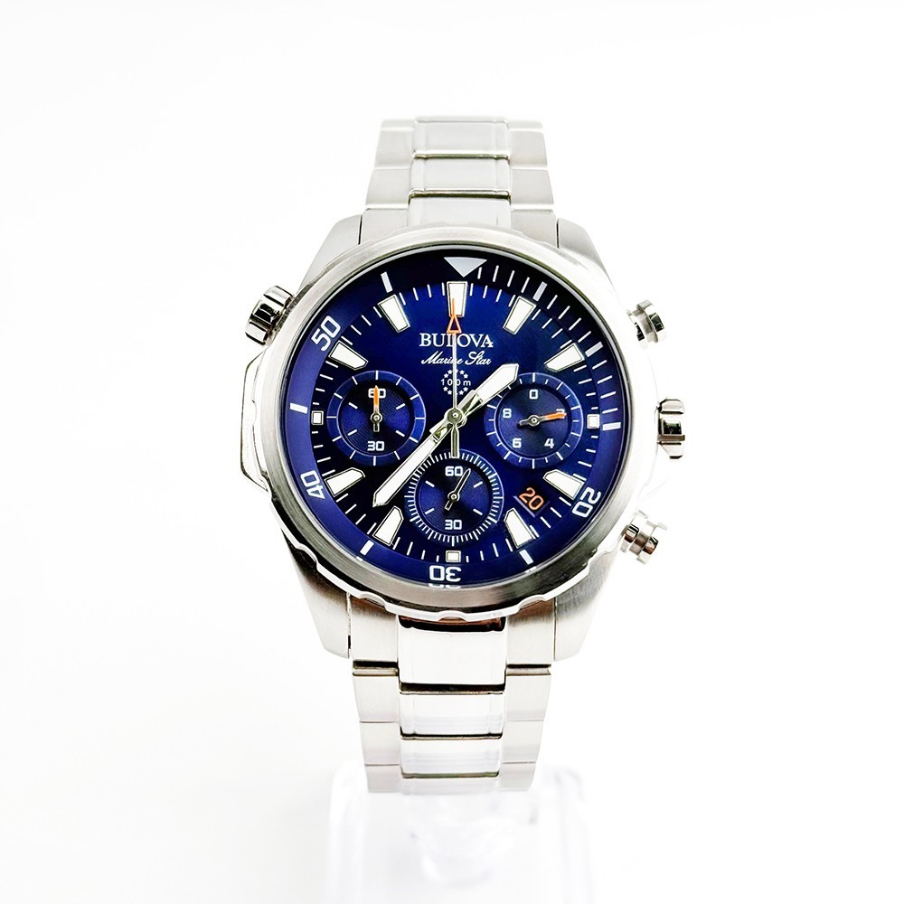 Bulova 96B256 Marine Star Watch Stainless Steel Calendar Six-Hand Chronograph