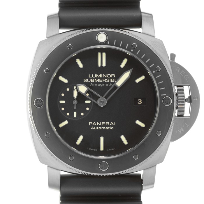 OFFICINE PANERAI Submersible 1950 Amagnetic 3-Day Automatic Titanium 47mm PA…