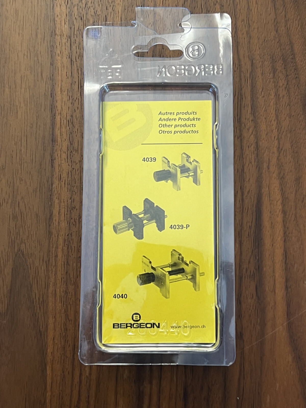 Bergeon 4040-P Extensible and Reversible Watch Movement Holder, Swiss