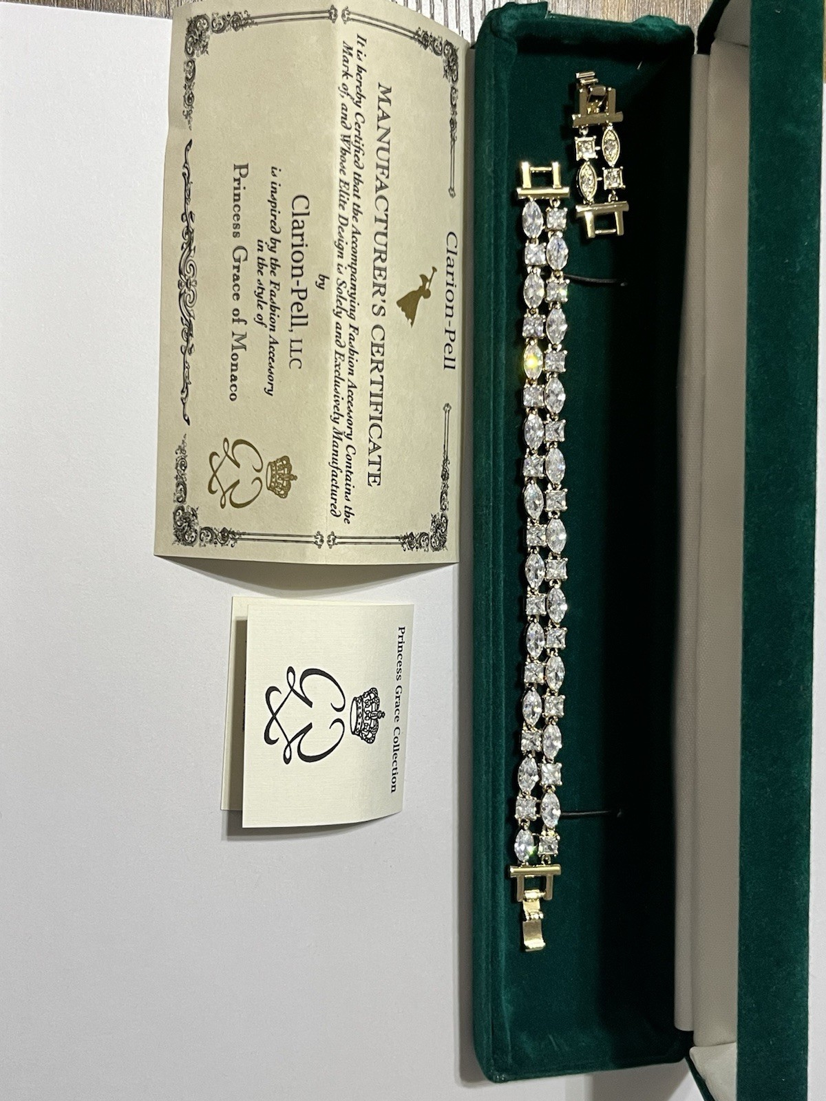 Clarion-Pell Princess Grace Of Monaco Simulated Diamond Bracelet
