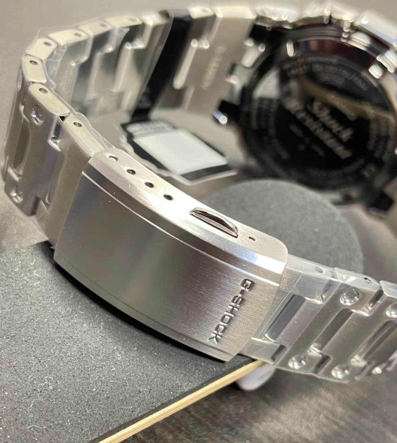 Casio G-Shock GMW-B5000D-1 Silver Full Metal Tough Solar Bluetooth Digital Watch