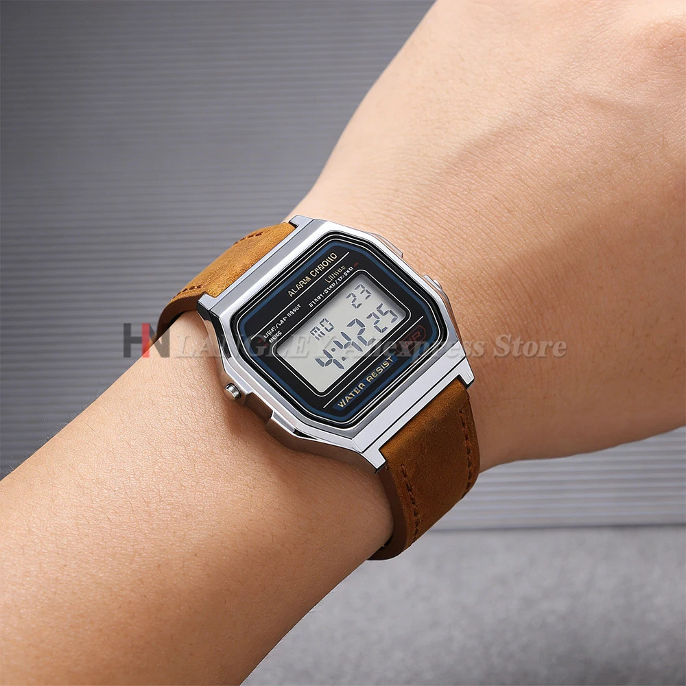 Genuine Cowhide Watch Strap 18mm for Casio for F91W W-800H SGW400 F84