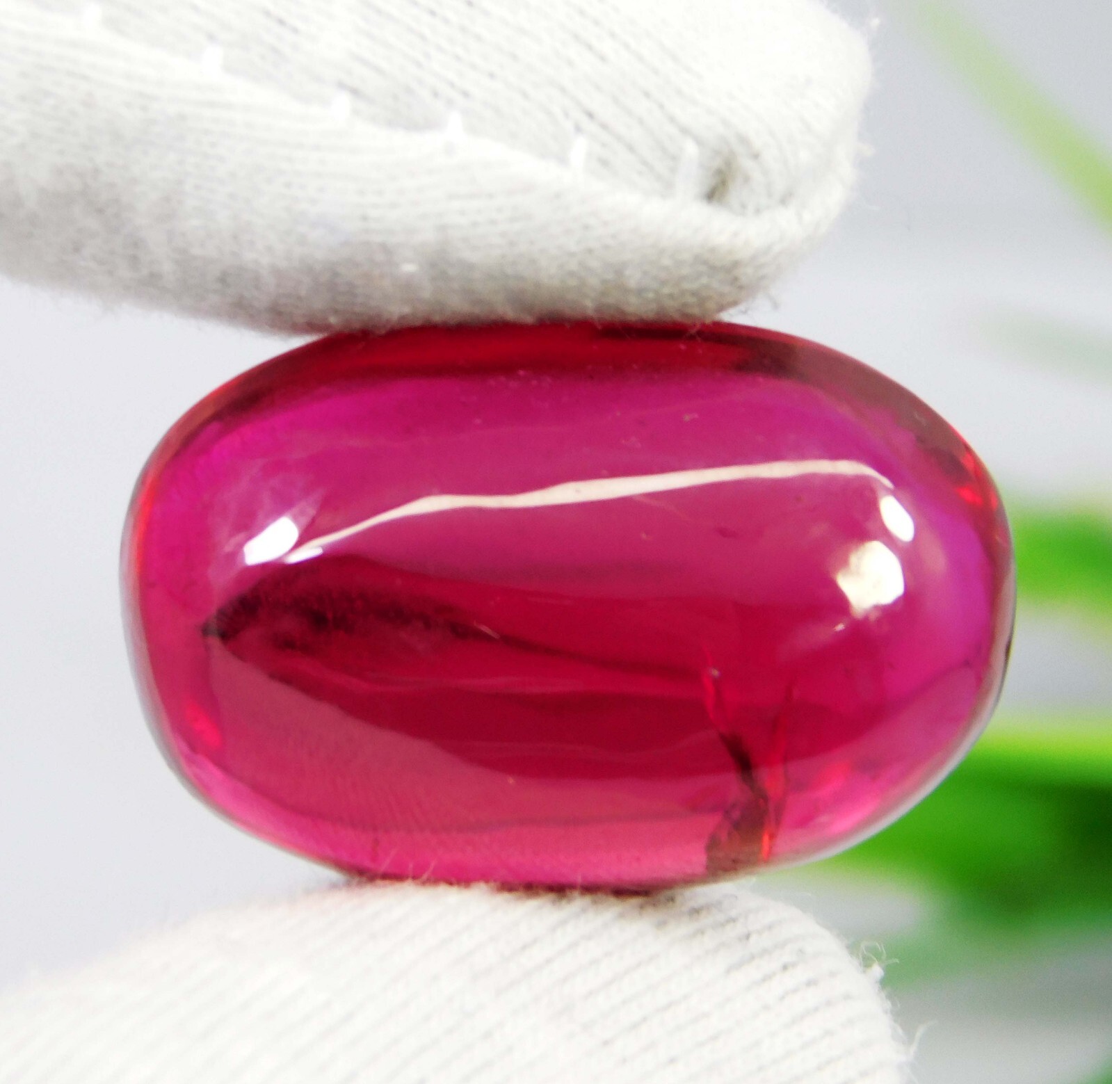 Certified 52.15 Ct Natural Burma Red Ruby Oval Cabochon Cut Loose Gemstone