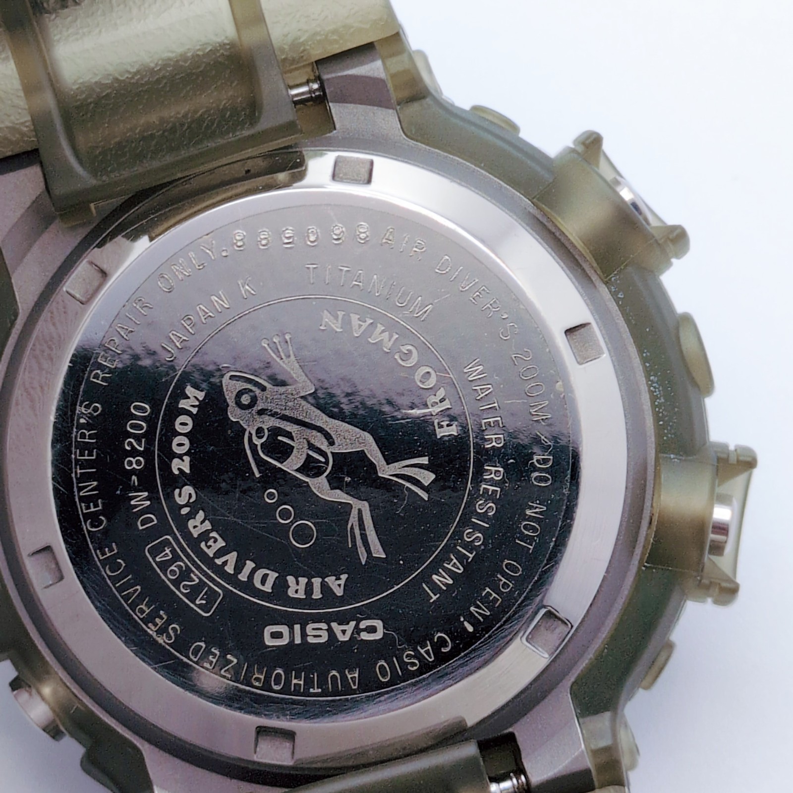 CASIO G-SHOCK FROGMAN DW-8200MS-8T Men in Smoke Titanium Japan