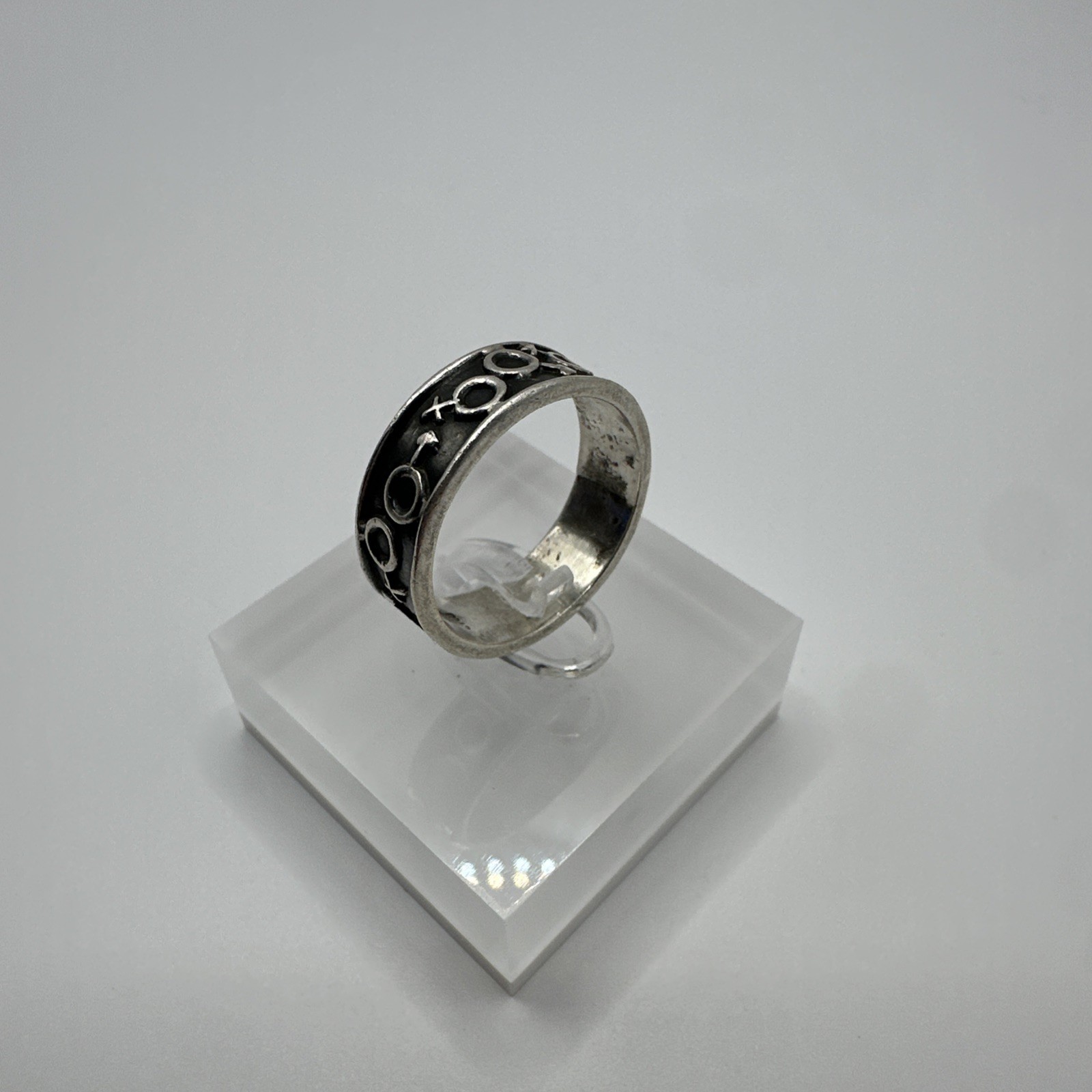 Sterling Silver Male Female Symbol Band Ring Size 8.5
