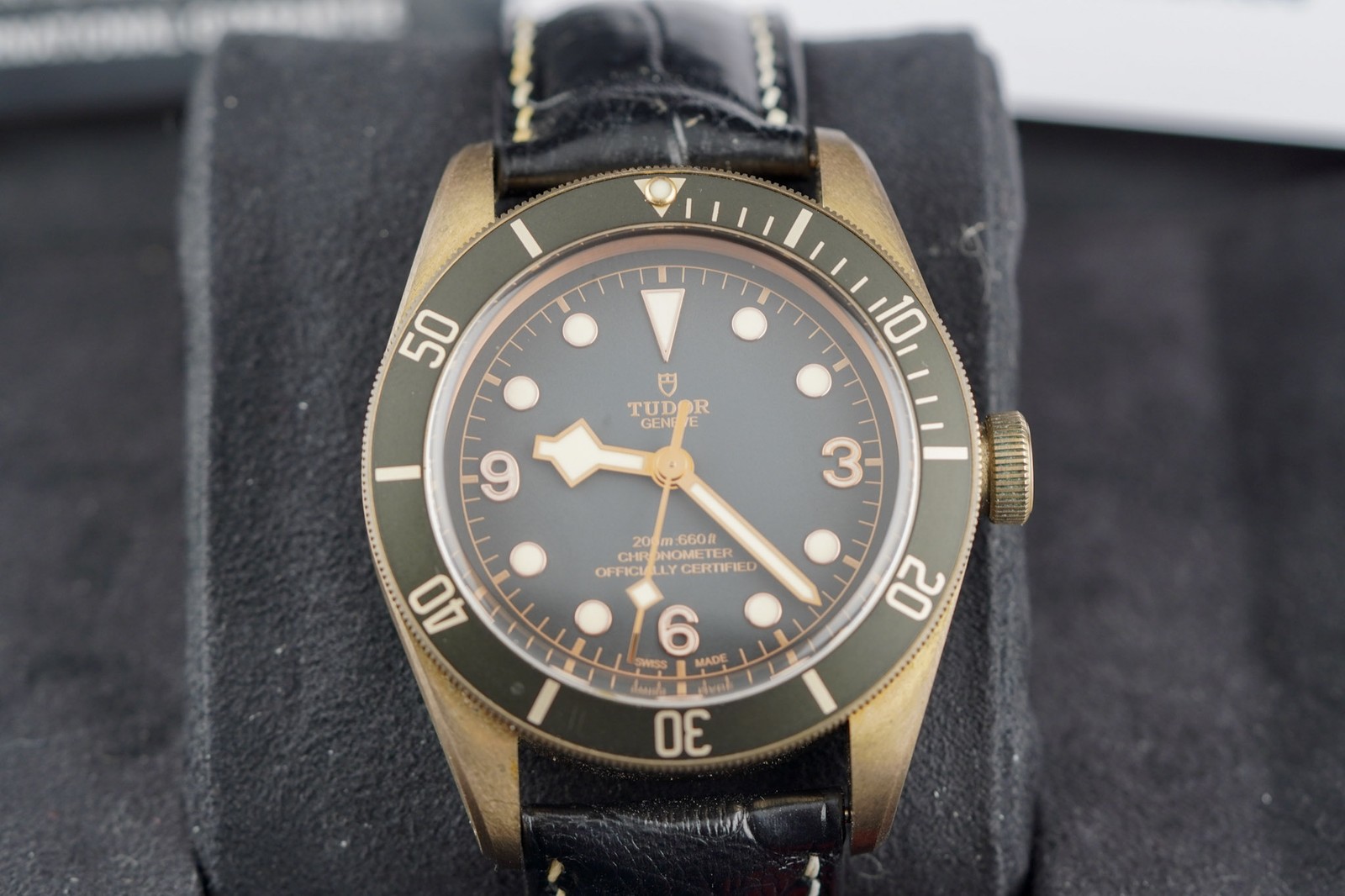 Tudor Black Bay Bronze Slate Grey Leather Strap M79250BA-0001 Complete 2021