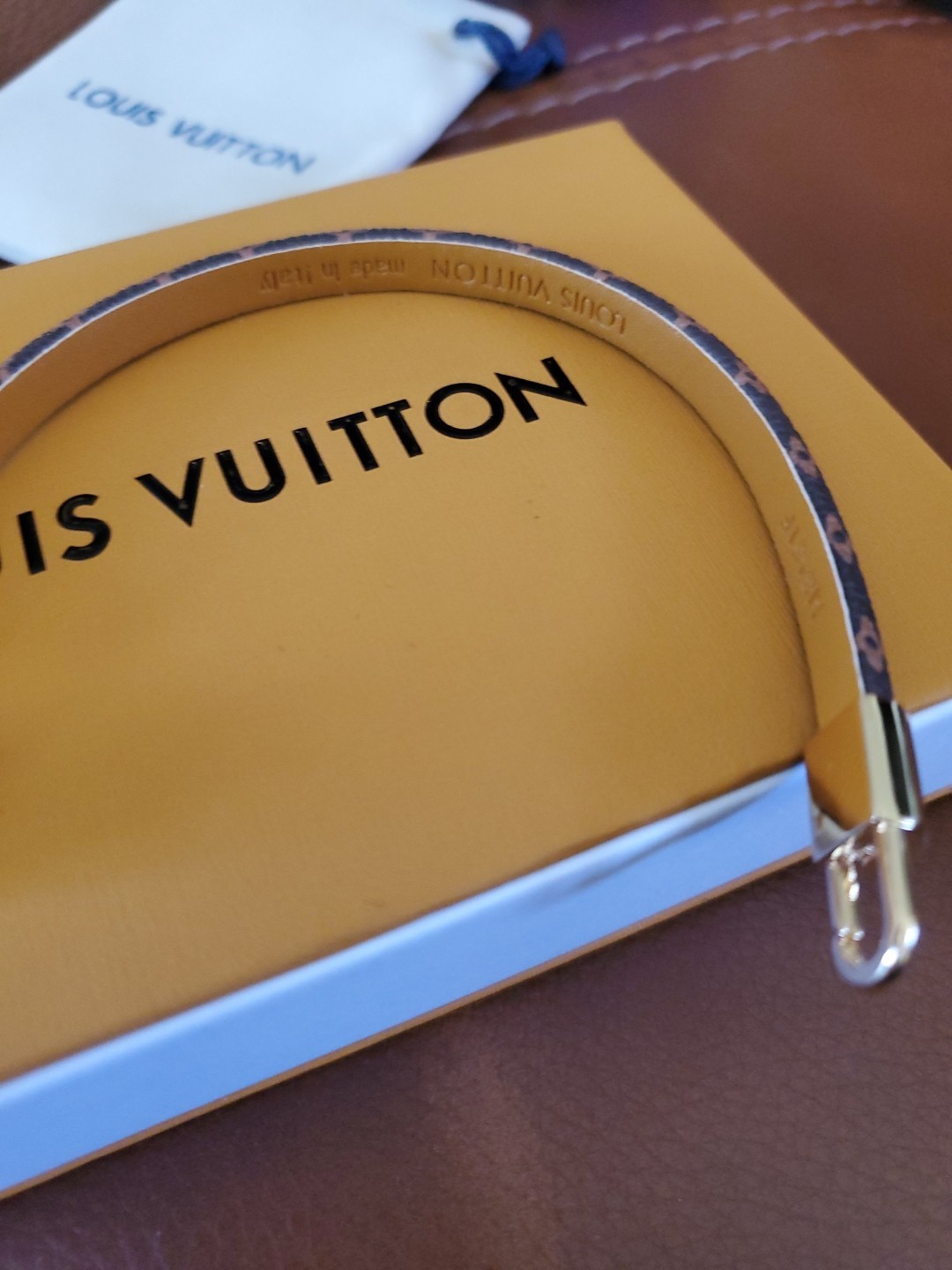 LOUIS VUITTON Bracelet Monogram Colorful Beautifull Just Gorgeous 7.5″ Nice