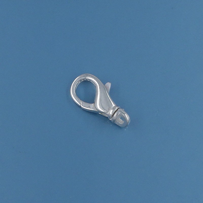 Sterling Silver Lobster Claw Clasp Connector with Swivel Ring 13.6mm #44103