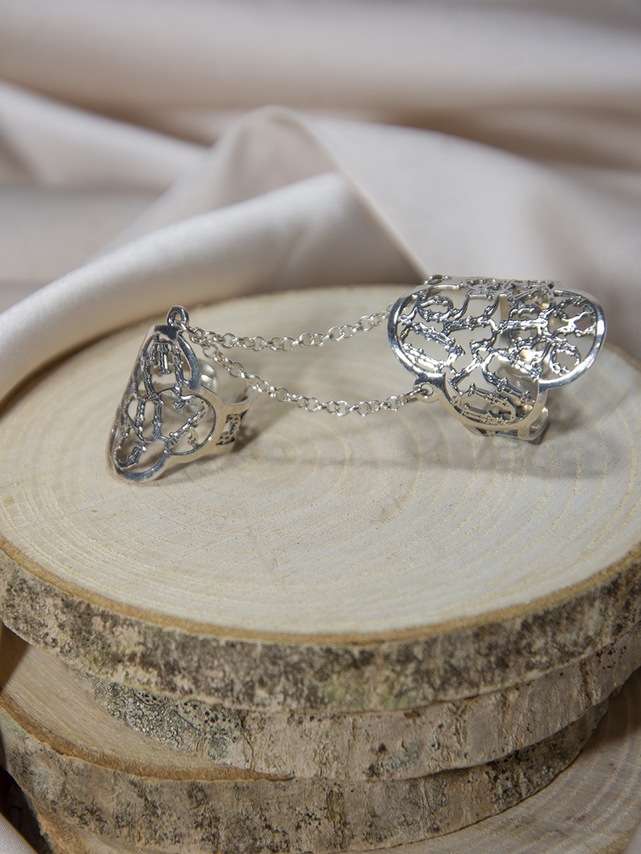 Armenian Alphabet Silver Ring – Handmade Style, Unique Design