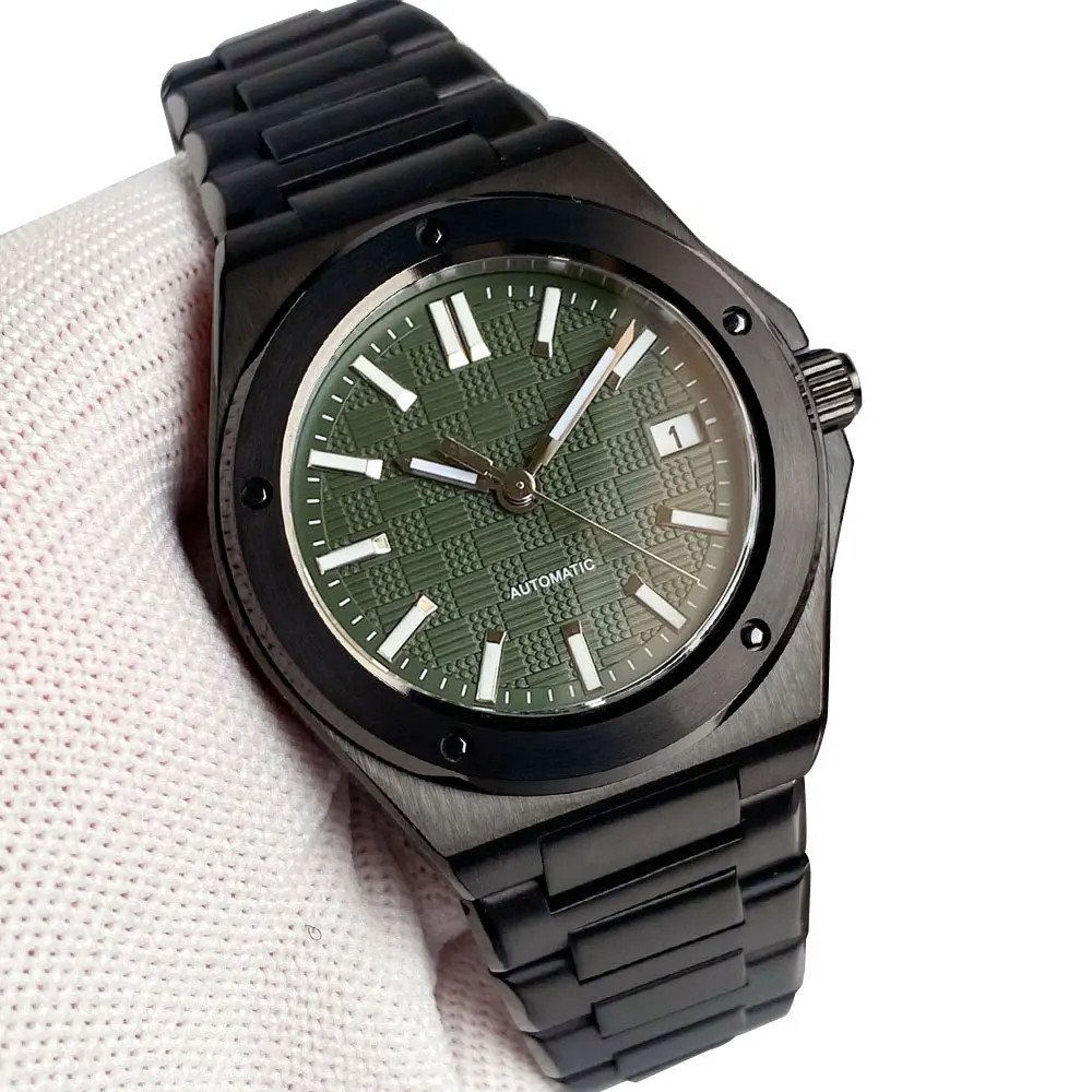 Tandorio Engineer Style Men’s Mechanical Watch For Japan NH35 Black PVD Case
